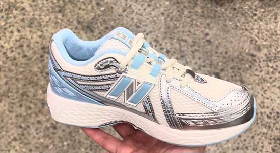Supportive New Balance shoes for girls.