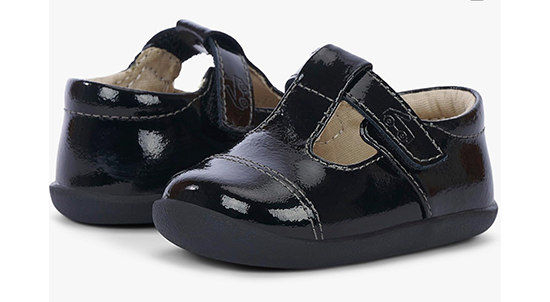 Black patent toddler Mary Jane by See Kai Run.