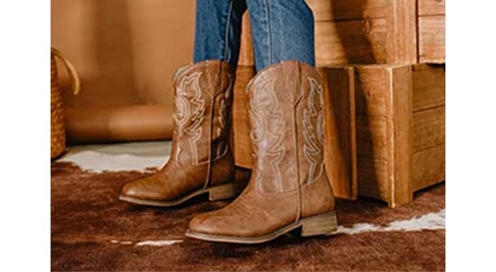 Classic cowboy boots for kids.