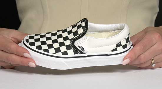 Classic slip-on Vans shoes for kids.