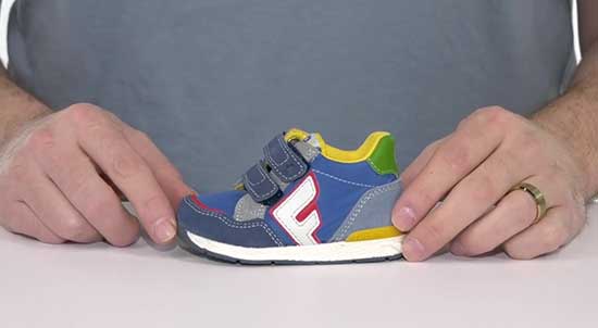 Narrow sneakers for toddler boys.