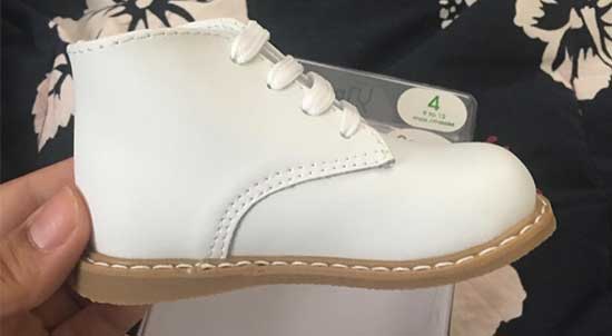 Supportive ankle booties for toddlers with foot problems.