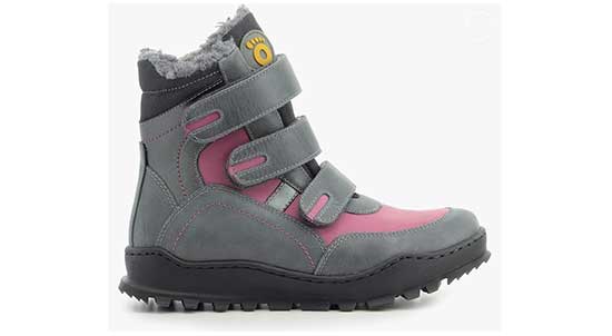 Supportive orthopedic boot for girls with flat feet.