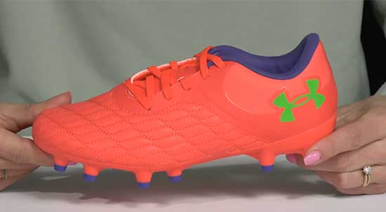 Under Armour narrow soccer cleats for kids.