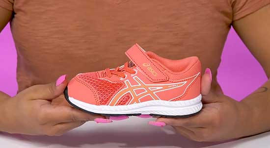 Narrow Asics shoes for girls.
