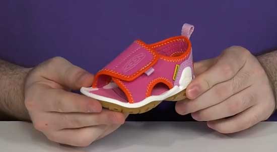 Open toe Keen sandals for kids.
