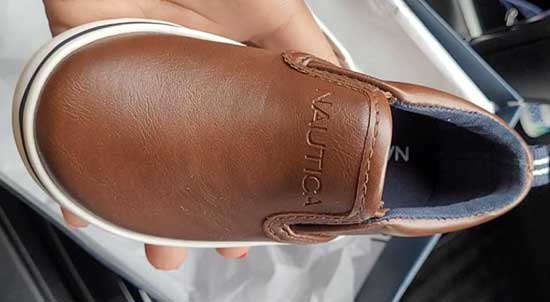 Affordable brown slip-on shoes for kids.