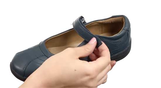 School Mary Jane shoe with Velcro closure for a secure fit.