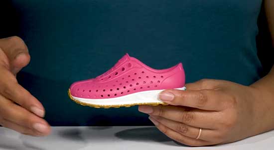 Pink Natives shoes for girls.