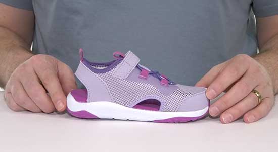 See Kai Run breathable sneakers for girls.