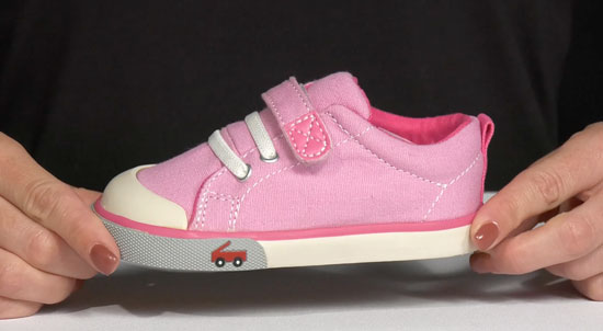 See Kai Run pink shoe for girls.