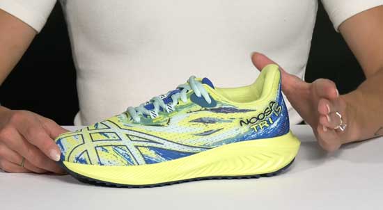 Supportive GEL-Noosa Asics running shoes for kids.