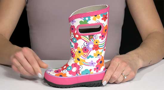 Bogs tall colorful snow boots for girls with wide feet.