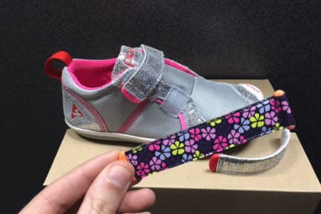 Colorful extra velcro straps for PLAE shoes.