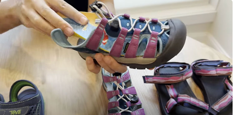 Fitting an orthotic inside the new Keen adaptable sandal