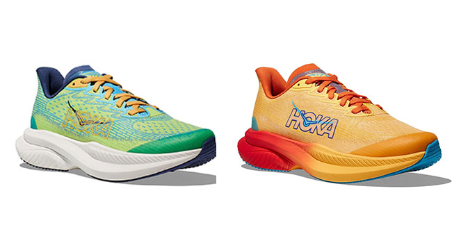 Hoka shoe style Mach for boys and girls.