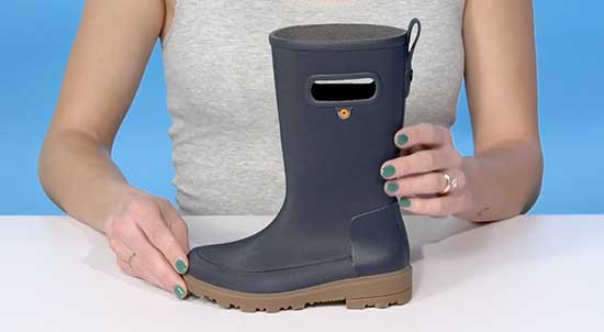 Tall rain boots for kids with wide feet.