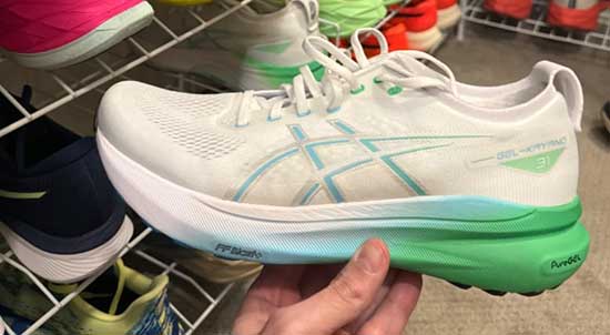 Asics shoes for girls in women's shoe sizes.