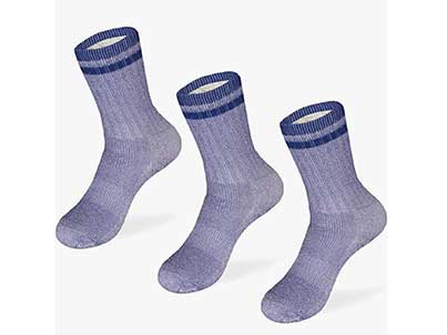 Breathable hiking socks for kids.