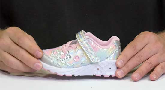 Extra wide light-up shoes for kids.