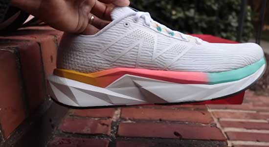 New Balance running shoe for girl's in women's shoe sizes.
