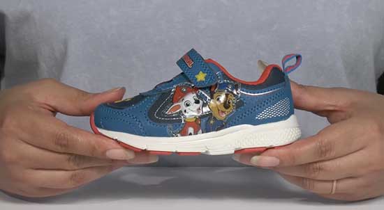 Paw Patrol light-up shoes for kids.