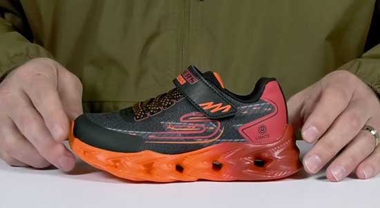 Skechers light-up shoes for kids.