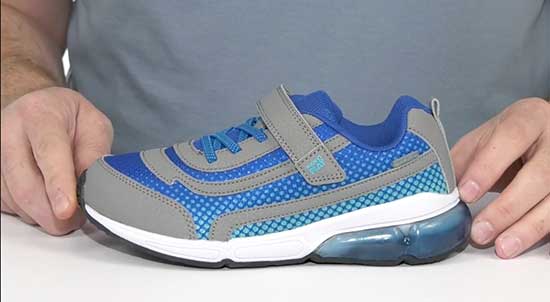 Stride Rite light-up shoes for boys with wide feet.