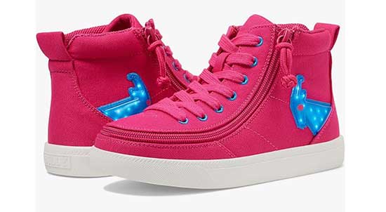 Wide light-up Billy shoes for kids.