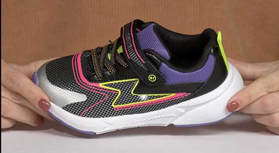 Wide light-up shoes for kids.