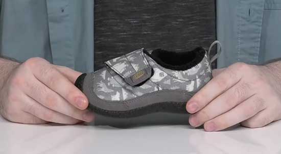 Supportive Keen slippers for kids.