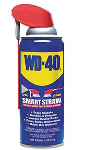 WD-40 to stop kids' shoes from squeaking.