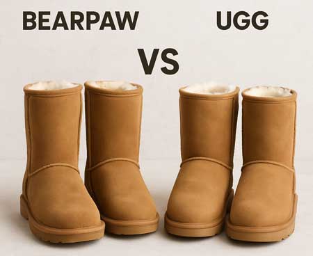 Bearpaw boots for kids versus UGG boots for kids.