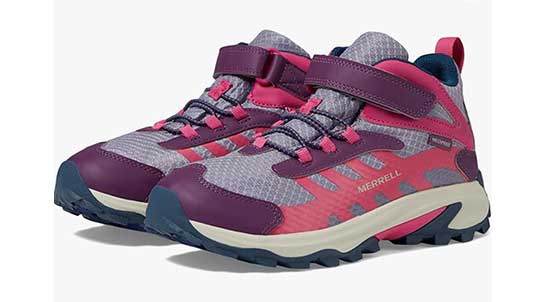 Breathable Merrell boots for girls.