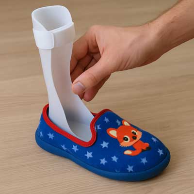 House shoes for kids who wear AFOs.