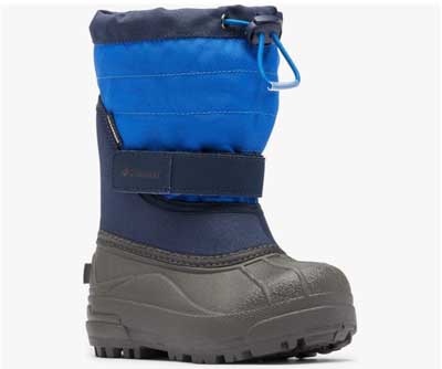 Navy blue snow boots for boys.