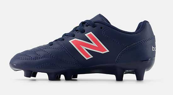 New Balance wide soccer cleats for kids.