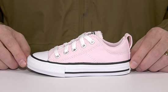 Pink Converse shoes for kids.