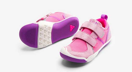 Pink PLAE shoes for girls.