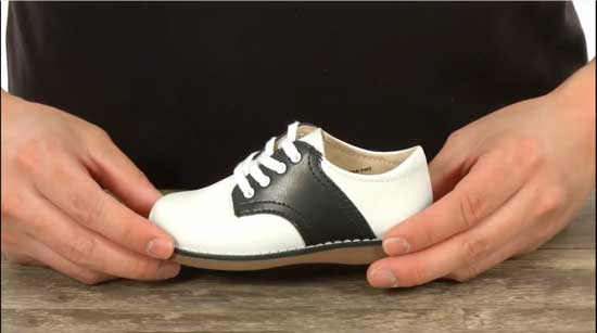 Saddle shoes for kids.