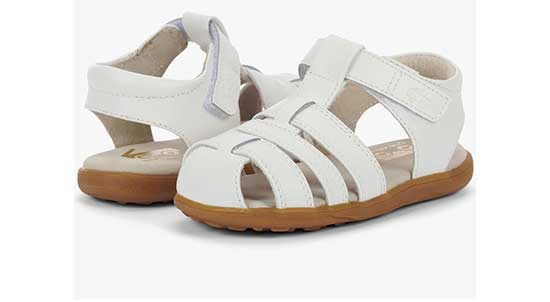 White dress sandals for girls.