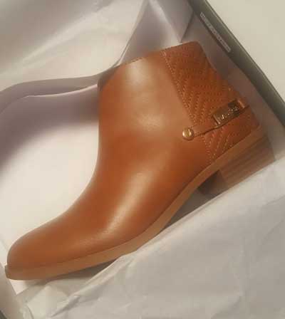 Brown high heel boots for girls.