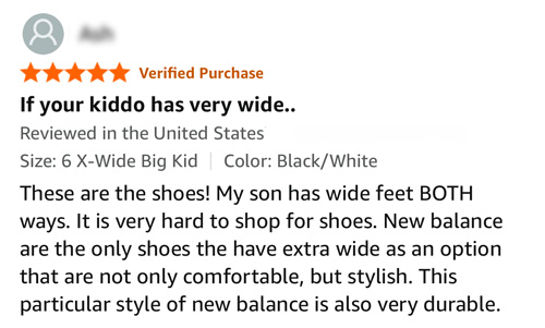 Extra wide kids' sneakers review.