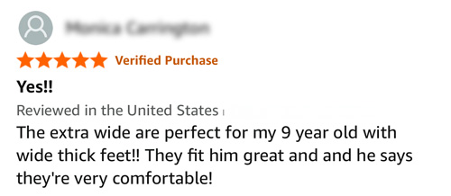 Extra wide sneakers for kids review.