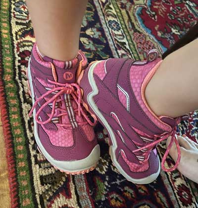 Hiking boots for girls.