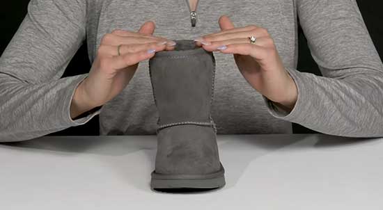 Koolaburra short grey boots for kids.