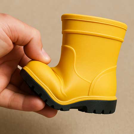 Lightweight rain boots for toddlers.