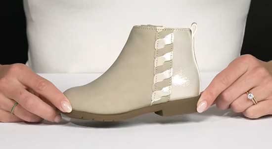 Stride Rite wide ankle boot for girls.