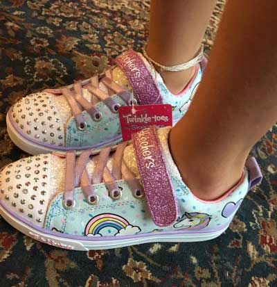Twinkle Toes shoes for girls.