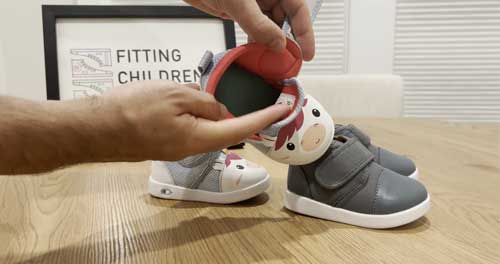 Ikiki shoes with oversized openings for easy on and off.